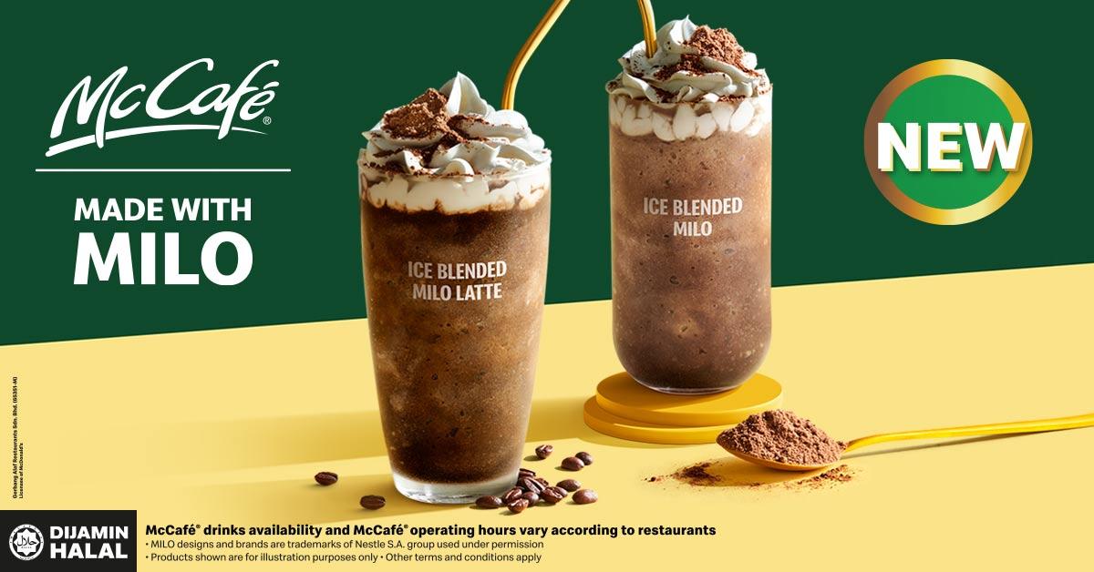 McCafe made with Milo