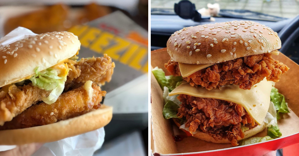 KFC Zinger Cheezilla & Zinger Stacker Burgers Returns On 18 May 2021 ...