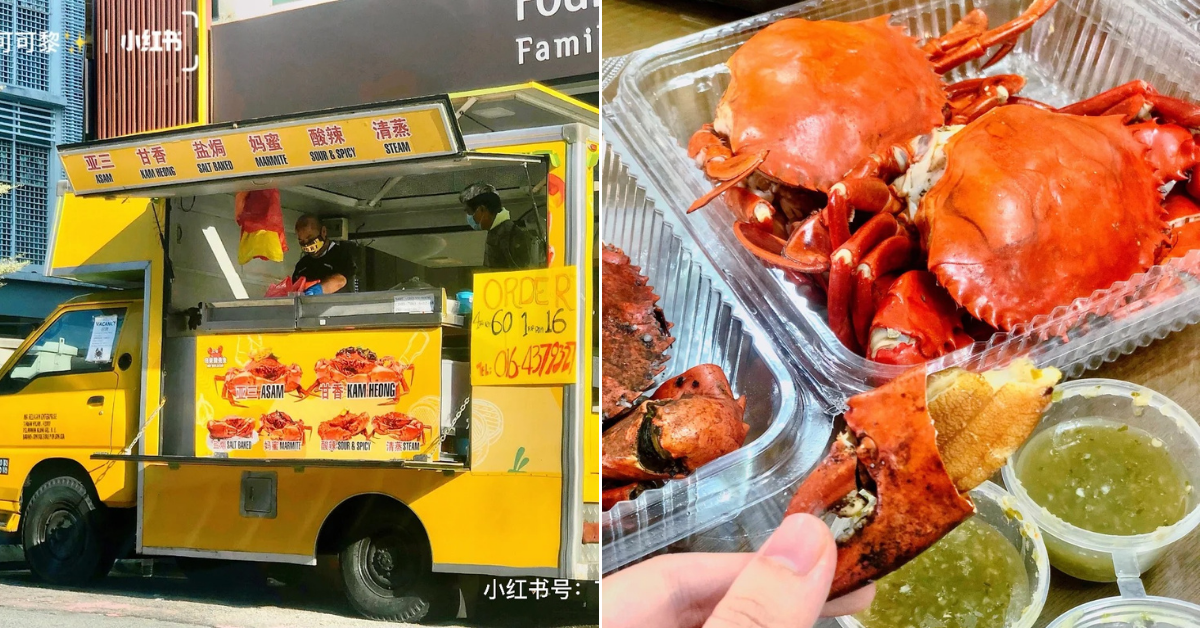 Spot This Food Truck Around KL & PJ That Sells Steam & WokFried Whole Crabs From Only RM16 KL