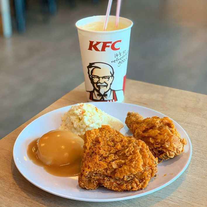 Snack store plate kfc