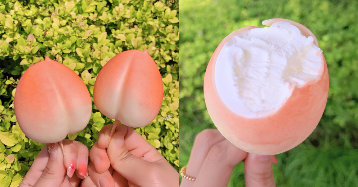 This Ice Cream Looks Exactly Like A Whole Peach & Here