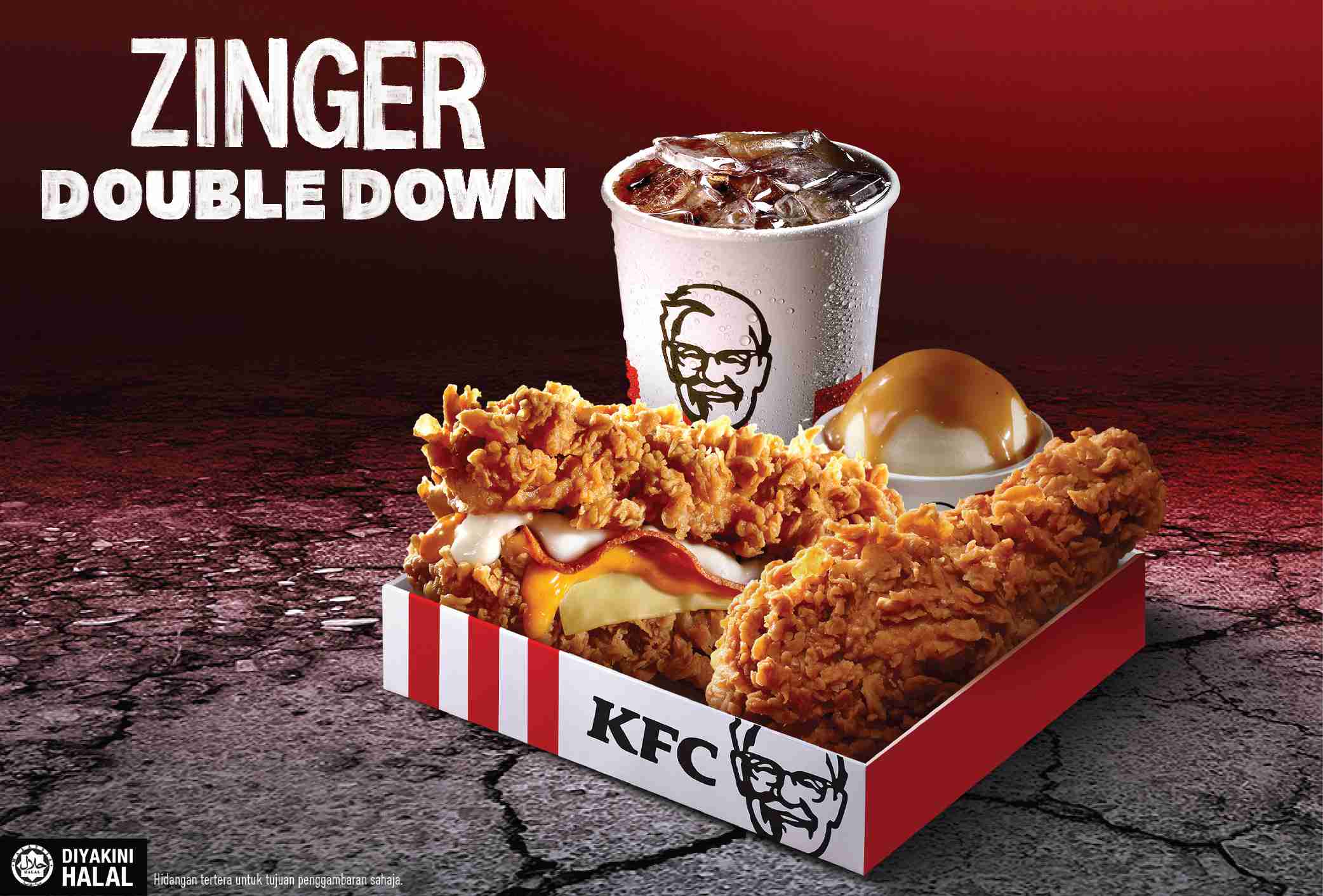 The KFC Zinger Double Down Returns Together With New Cheezilla Double