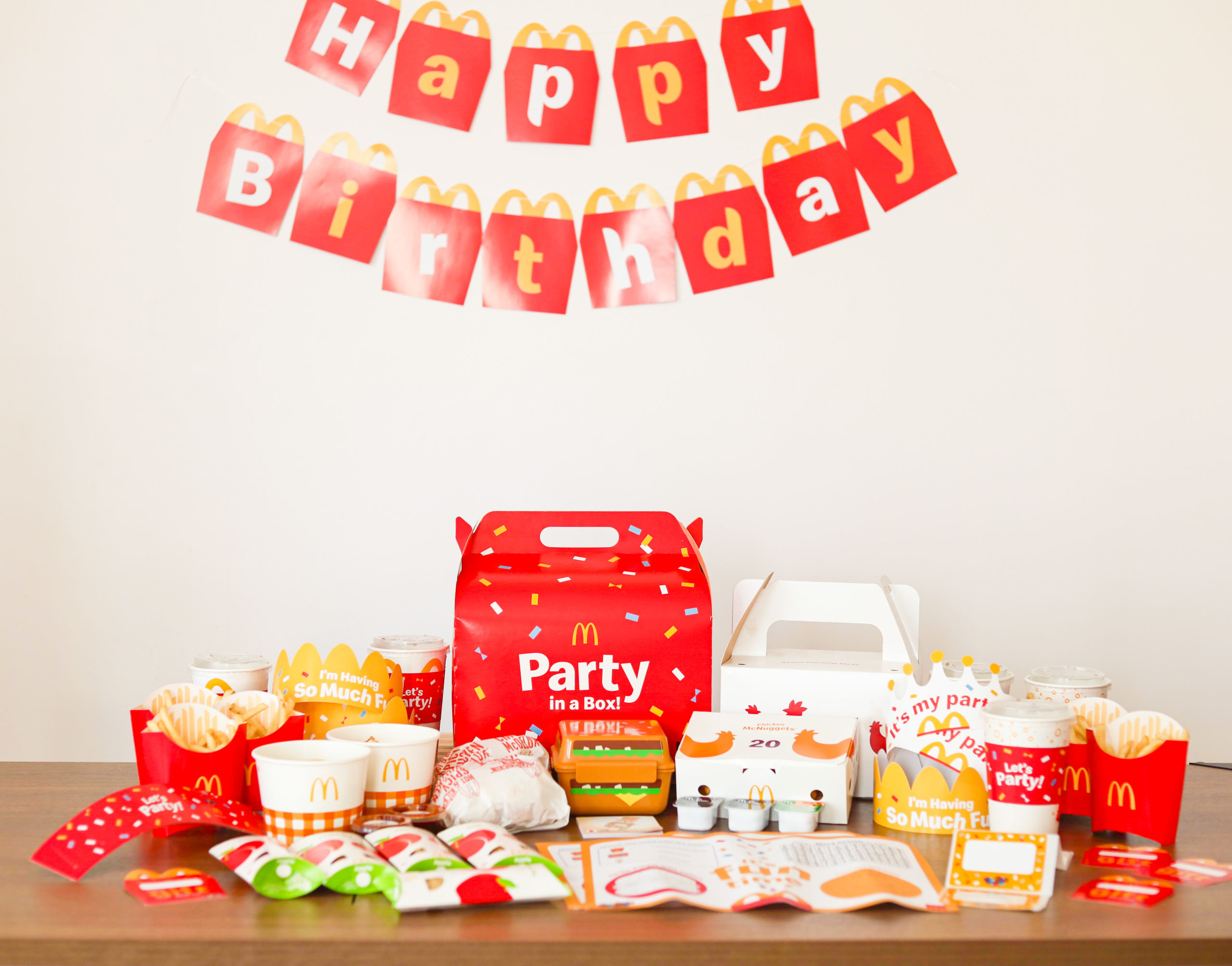 McDonald's Parties@Home Packages