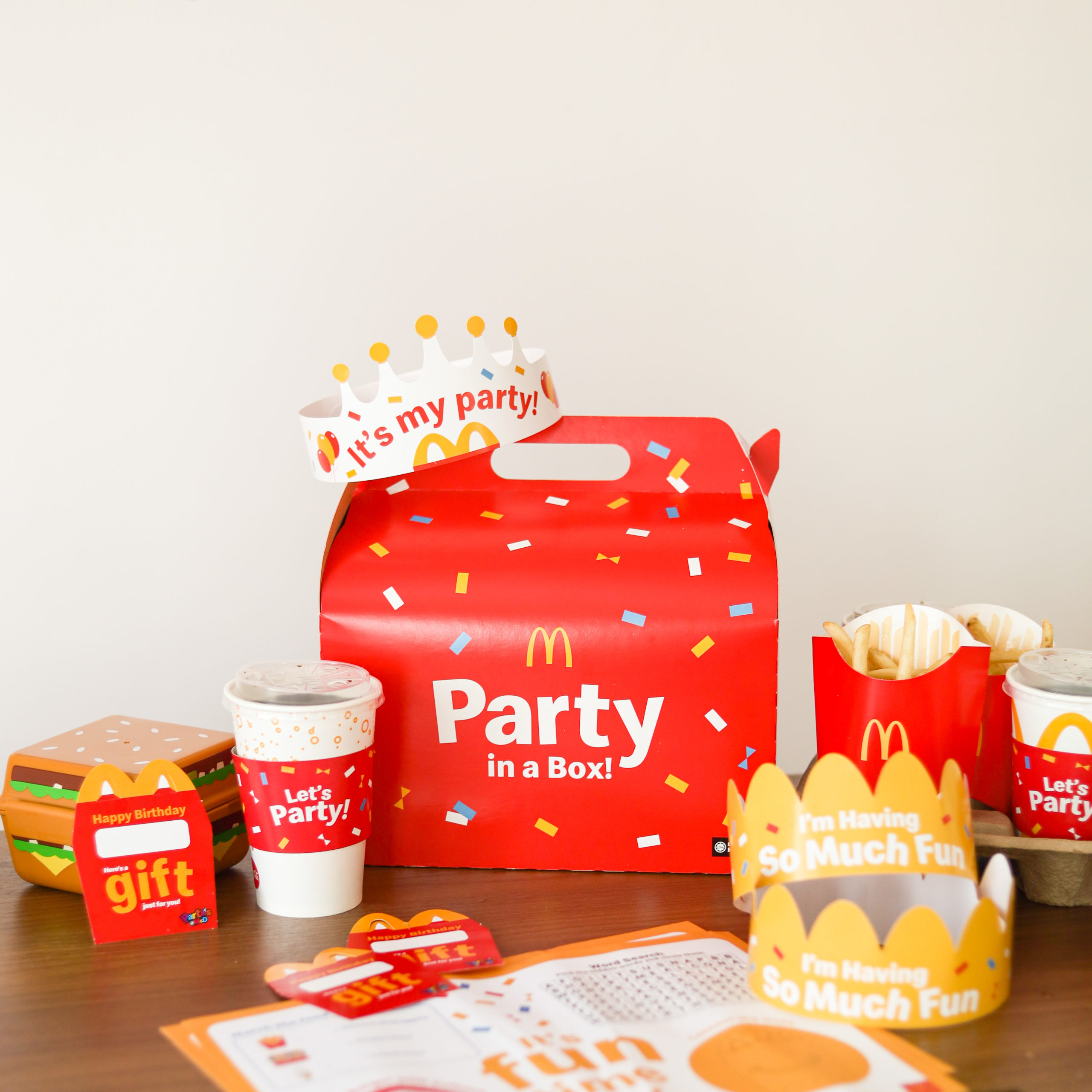 McDonald's Parties@Home Packages